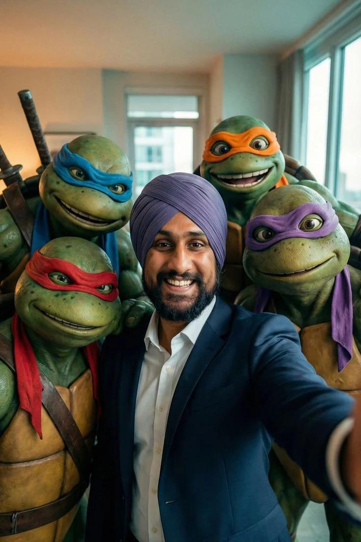 Ninja Turtles Selfie Nano Banana Pro Prompts