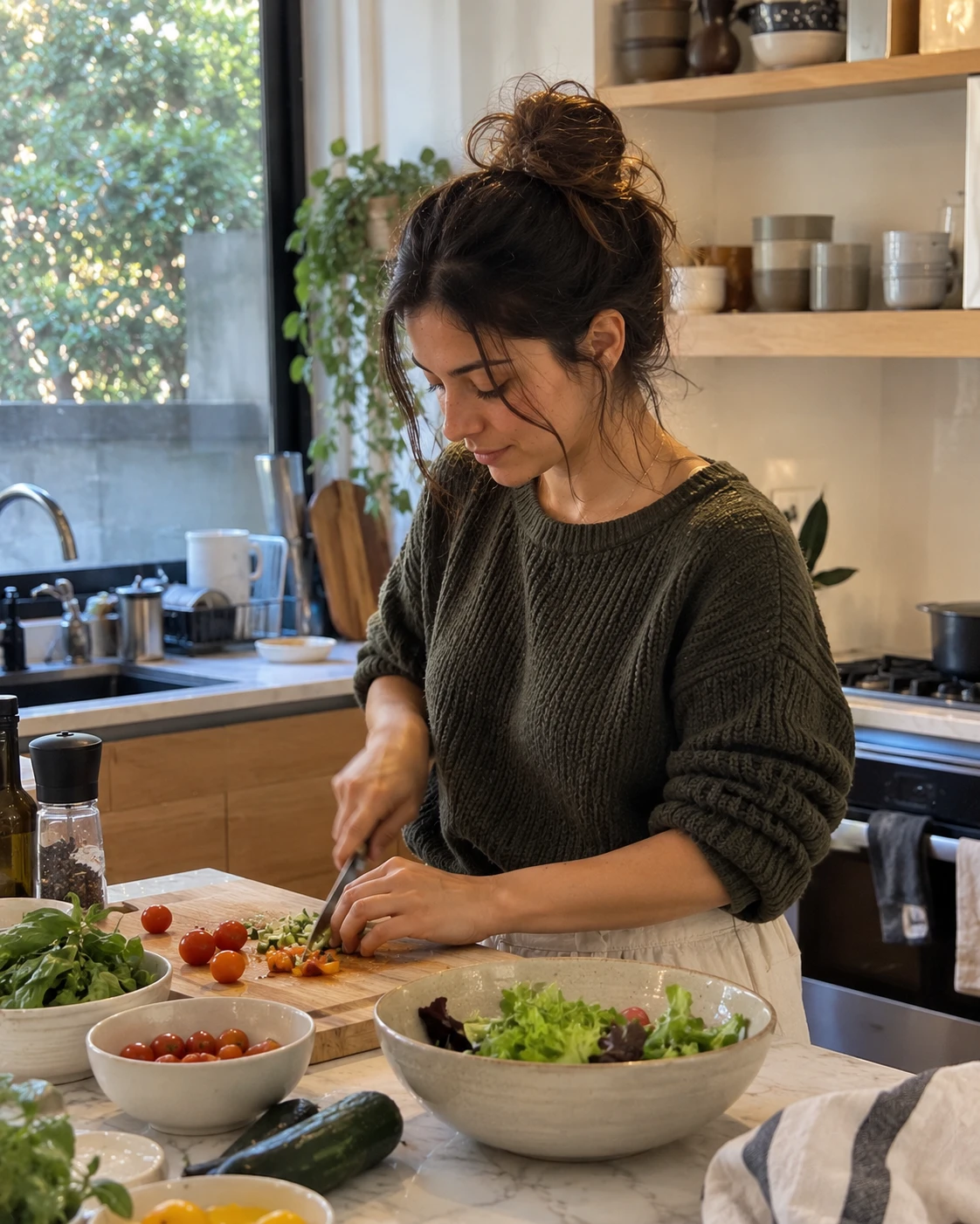 Cozy Kitchen Salad Preparation.png