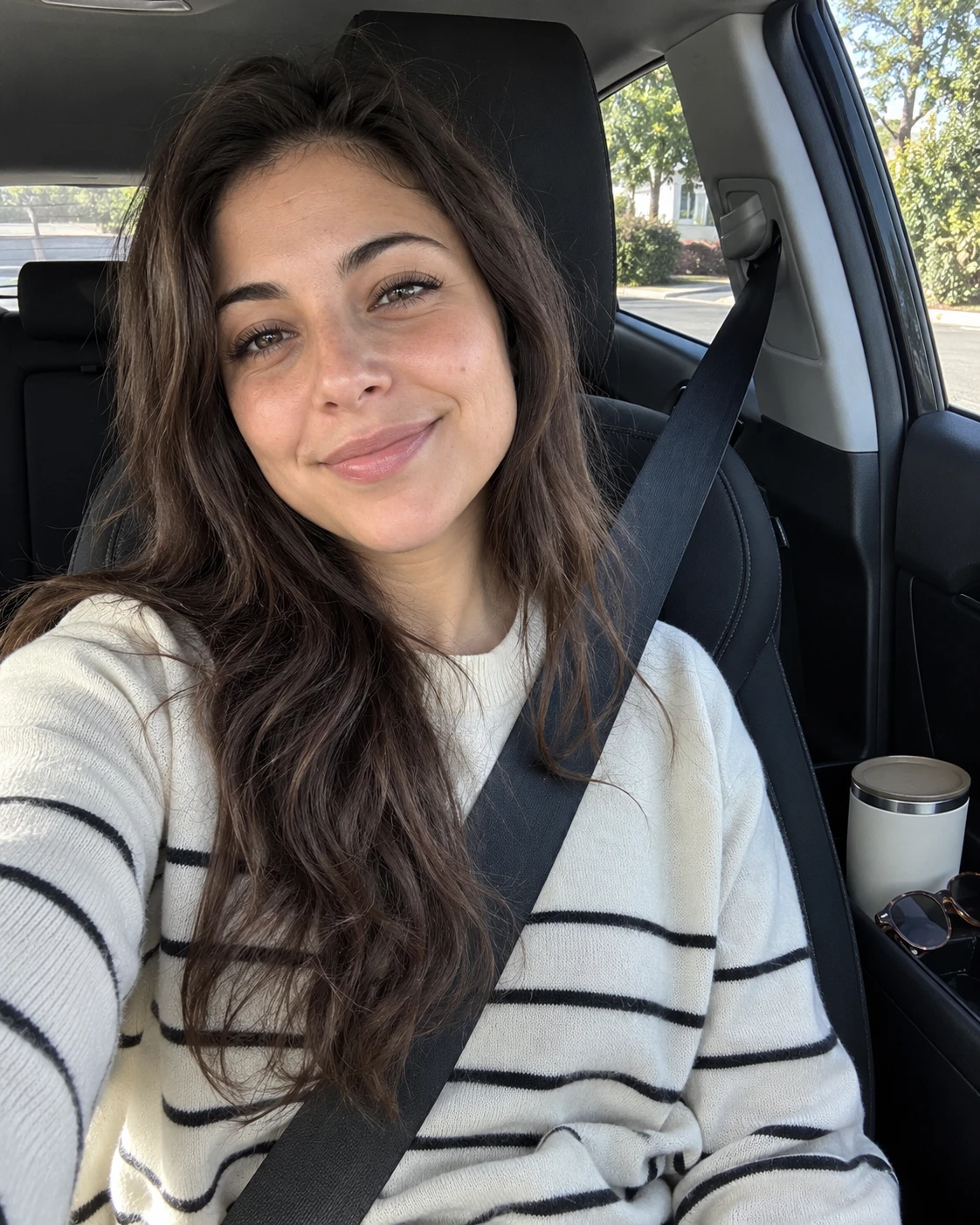 Sunny Car Selfie with Striped Sweater.png