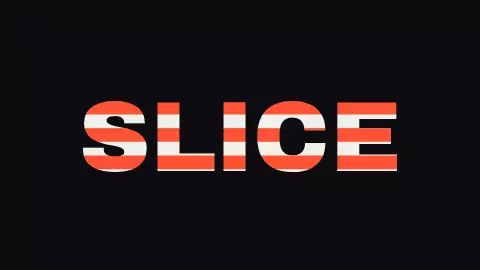 sliced / split text motion preview